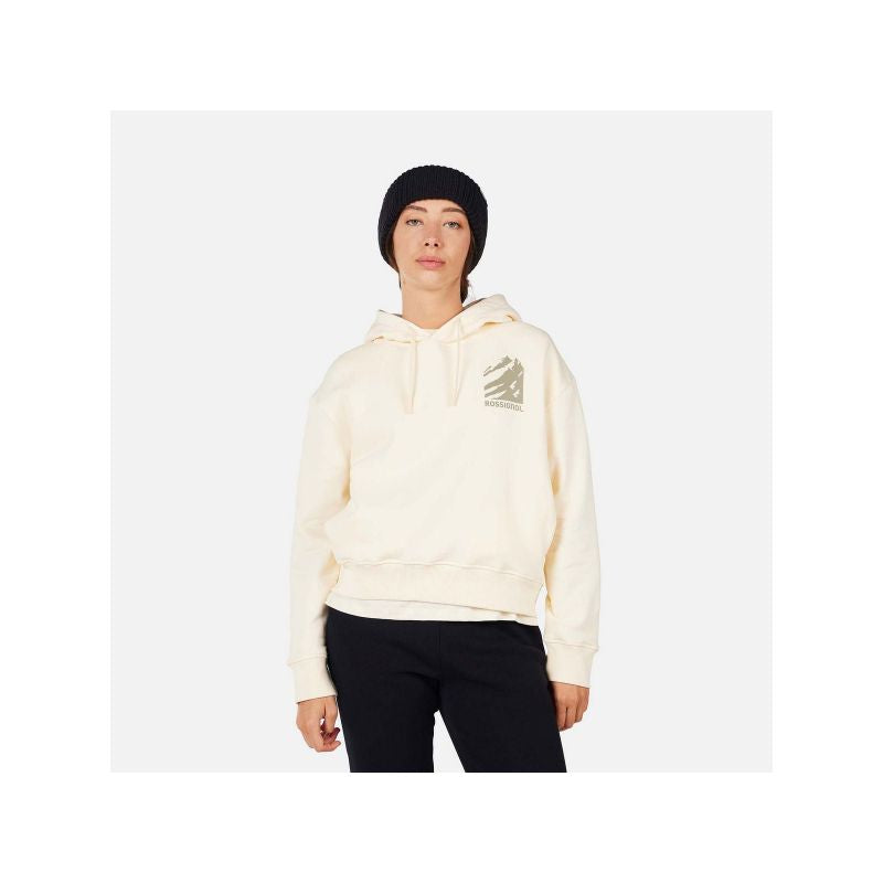 ROSSIGNOL W WATERFALL H RELAX SWEATSHIRT women's sweatshirt white