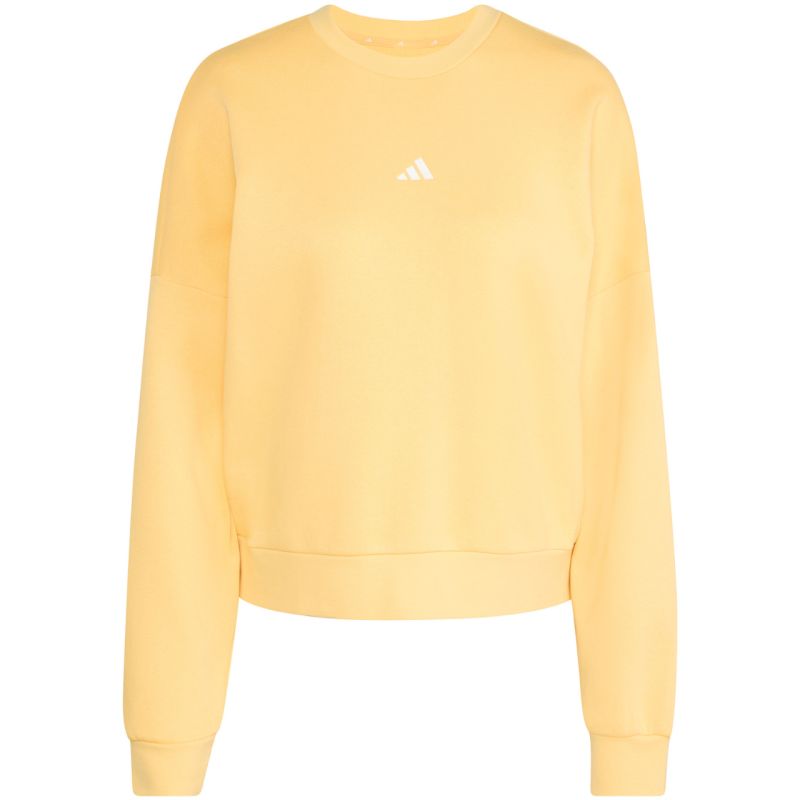 adidas Essentials Small Logo Feelcozy Women's Sweatshirt Yellow KC5278