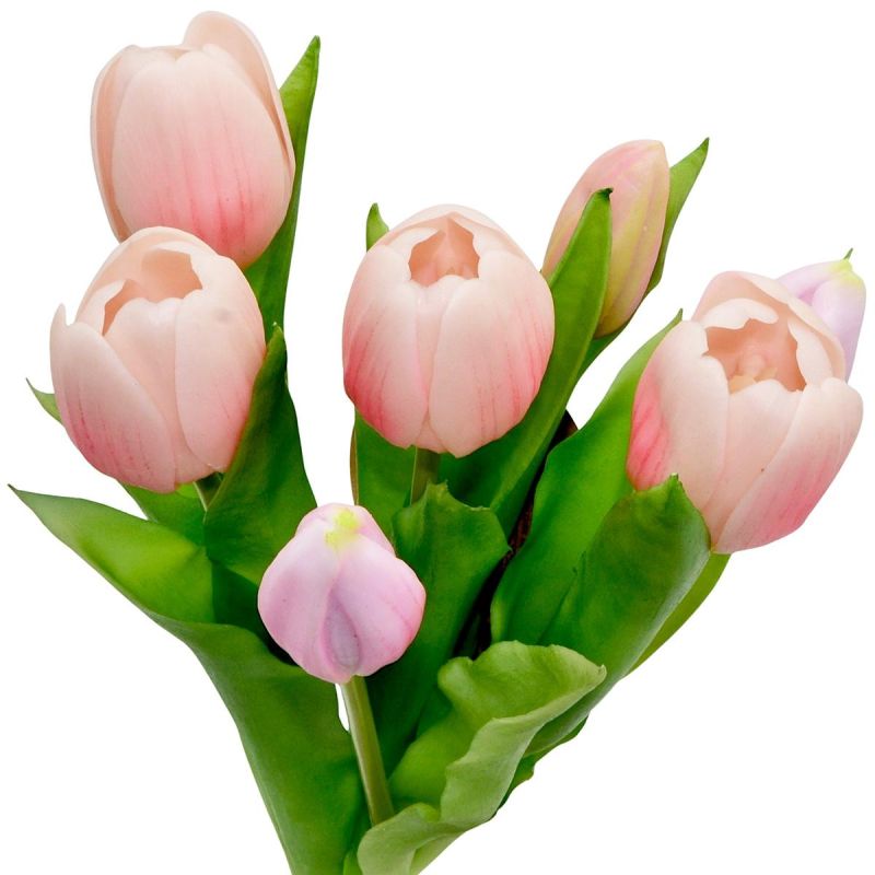 BOUQUET OF 7 PINK TULIPS 31 CM LIFE-LIKE SPRING DECORATION Home and Garden/Equipment Your Sports Performance