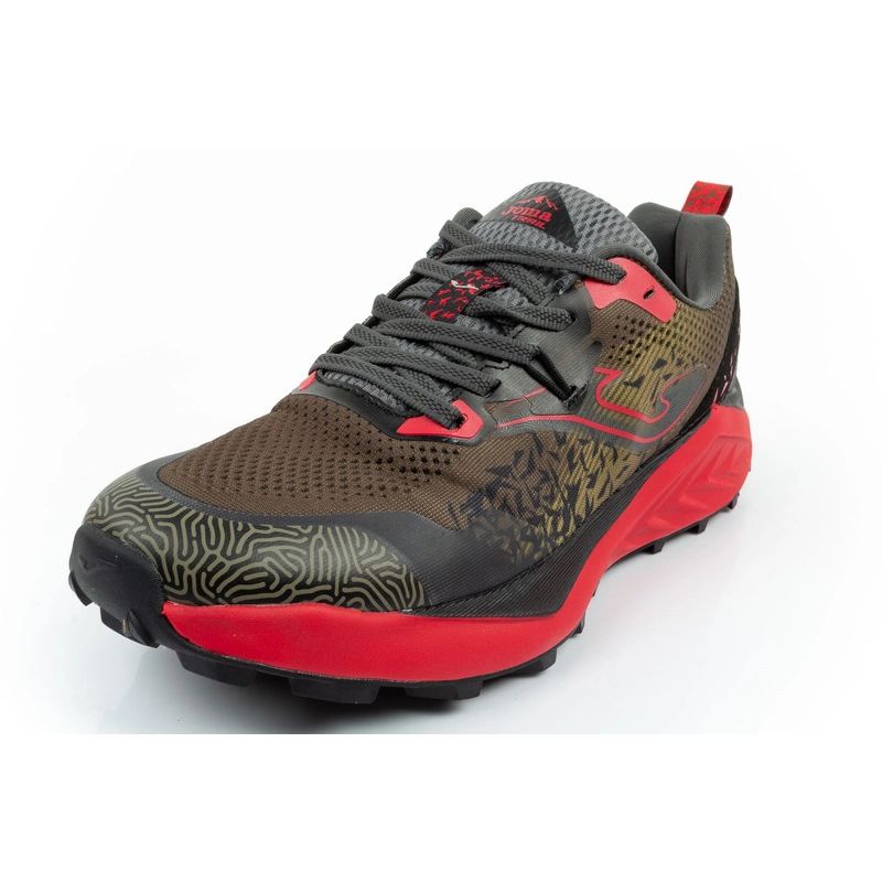 Joma Men's Tundra Trail Running Shoes, Off-Road, Cushioned, Khaki Red Joma
