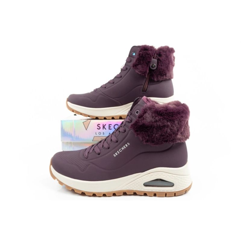 Skechers Uno Rugged Women's Insulated Winter Boots Purple Skechers