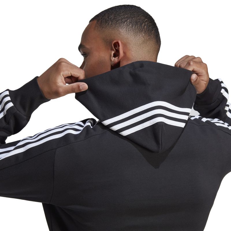 Adidas Essentials French Terry 3-Stripes Hoodie M IC0435 Clothing/Training Adidas