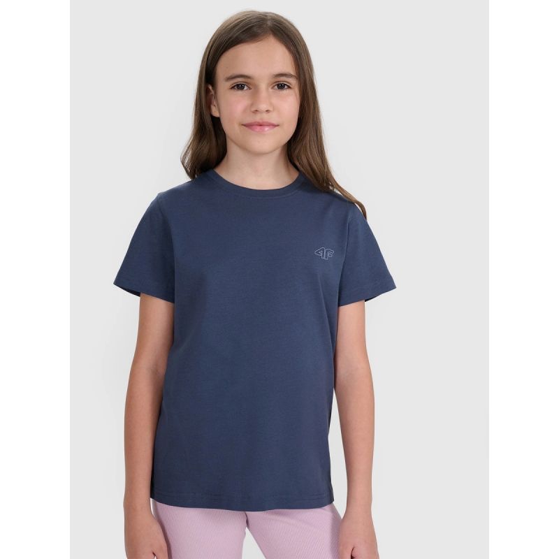 Regular plain T-shirt (SET OF 2) for children 4F 4FJRAW25TTSHU3157-91S *Kategoria tymczasowa Your Sports Performance