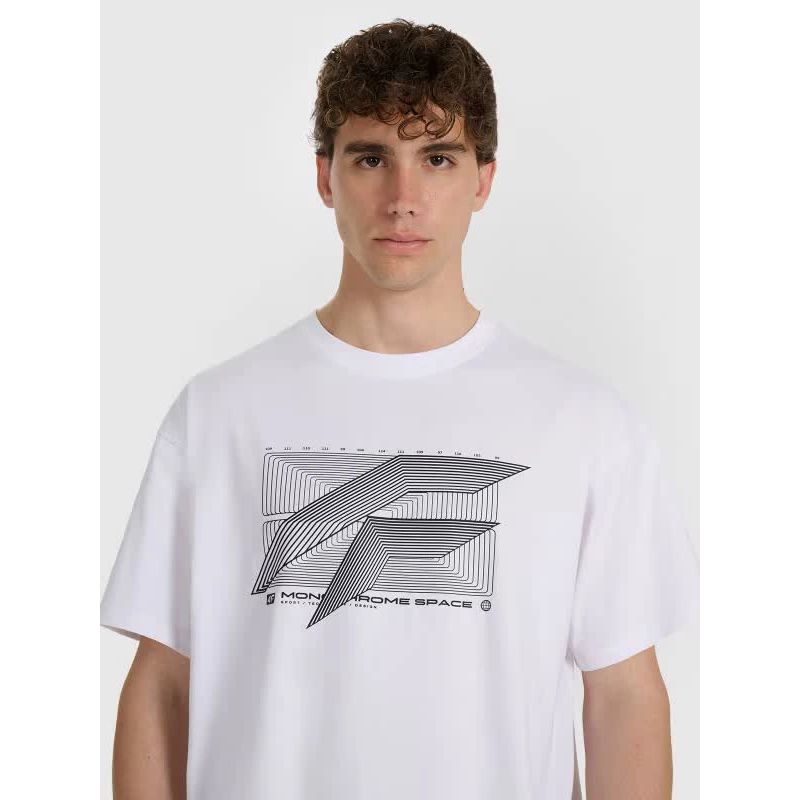 Men's regular printed T-shirt 4F 4FRAW25TTSHM3259-10S 4f