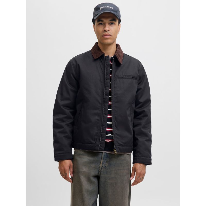 Jack&Jones pilot jacket JORNORREBRO WORKER JACKET 12282903 BLACK/CORDUROY C To be categorized Your Sports Performance