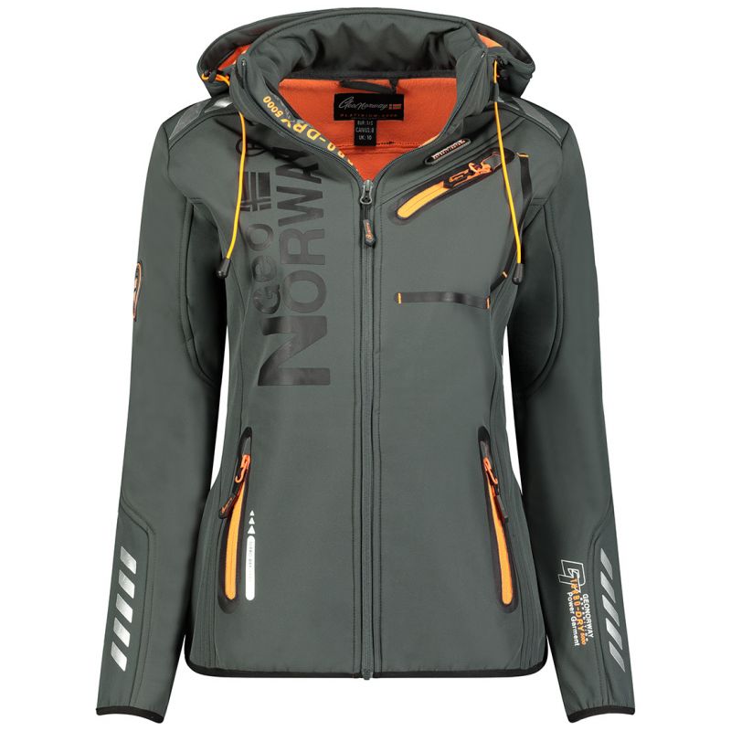 Geographical Norway Reine Ass A EO DB 007 W Softshell Jacket WU8184F/GNO-Dark Gray / Orange Clothing/Outdoor/Geographical Norway 4F