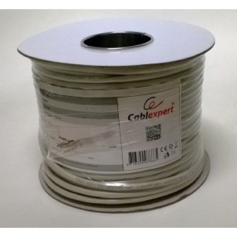 Network cable GEMBIRD FPC-5004E-SO/100C (F/FTP; 100m; cat. 5e; gray) Kable, gniazda i wtyki/Kable sieciowe Your Sports Performance
