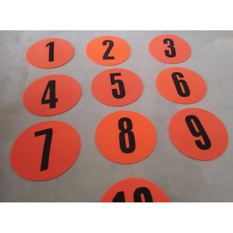 Flat field markers numbered 1-10 Yakimasport 100326 Accessories/Training equipment Yakima