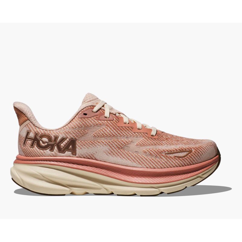 HOKA Clifton 9 Sandstone/Cream Women's Running Shoes (1127896‑SNC) In preparation Your Sports Performance