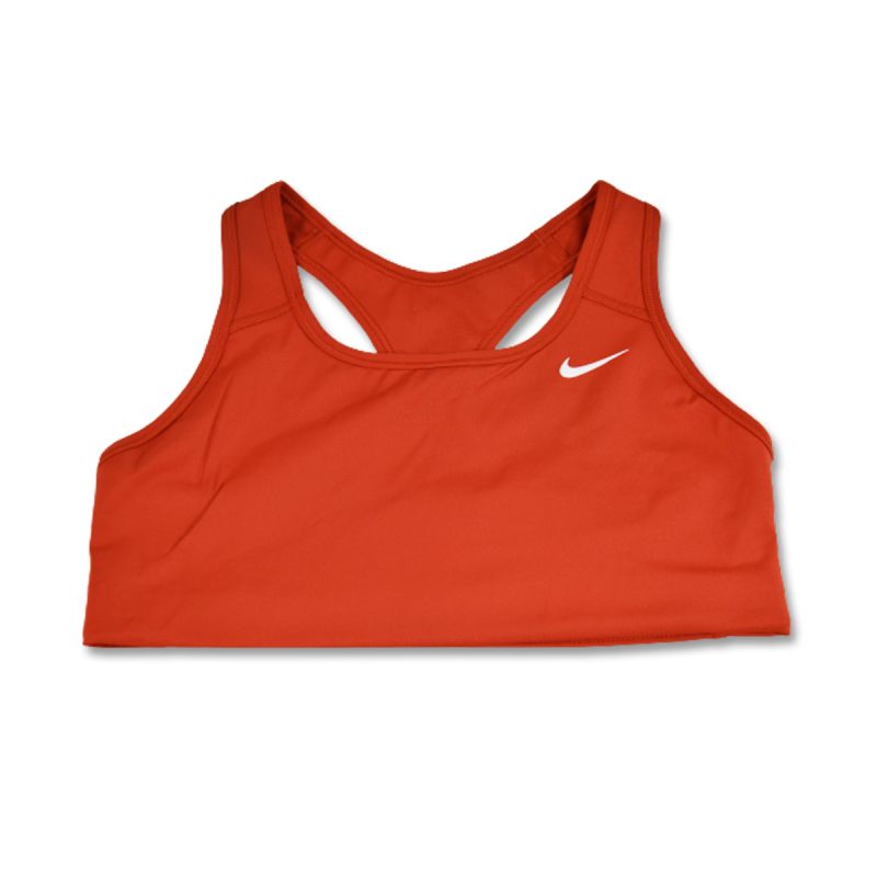Nike Swoosh Pro-padded Bra Wmns Cinnabar/White - BV3630-624 Nike