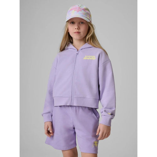 Girls' loose sweatshirt with hood 4F 4FJRSS26TSWSF2936-52S 4f