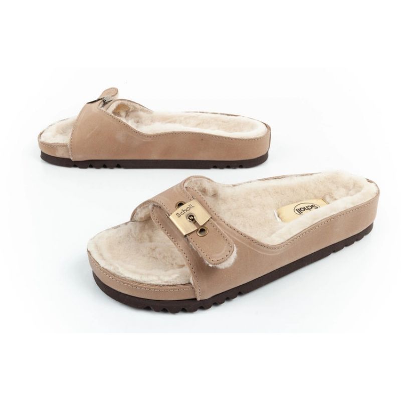 Scholl Iconic MEG Taupe W F303171062 Flip-Flops Footwear/Lifestyle/Scholl Your Sports Performance