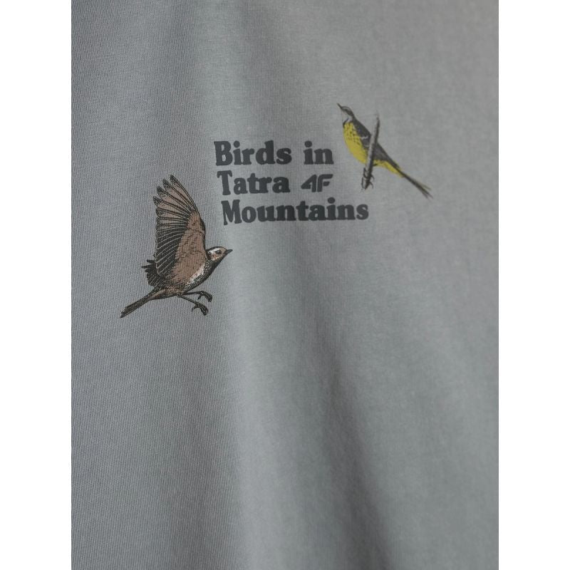 Women's loose T-shirt with print 4F 4FKAW26TTSHF4502-26S