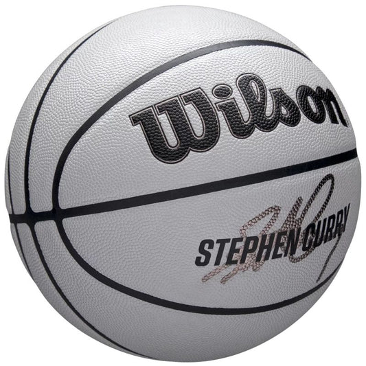 Wilson NBA Player Icon Uv Bskt Curry Basketball Ball WZ4030601XB Accessories/Balls/Basketball Your Sports Performance