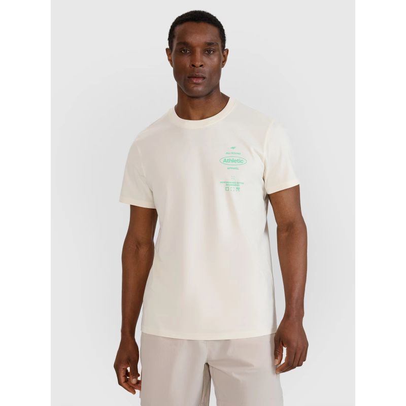 Men's regular printed T-shirt 4F 4FRSS25TTSHM2688-11S *Kategoria tymczasowa Your Sports Performance