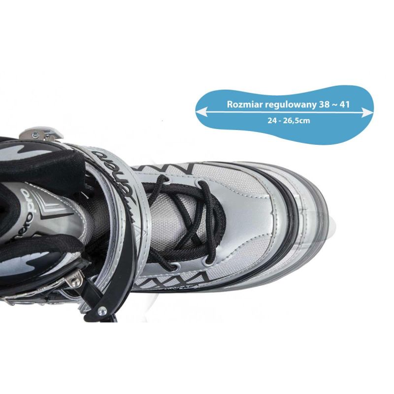 ROLLER SKATES-ROLLER SKATES-ICE SKATING 4IN1 ENERO PRO LED 38-41 GRAY Sport/Skate/Rolki Your Sports Performance