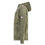 Geographical Norway UPLOAD HOOD OLIVE DB MEN 224 Men's Fleece Jacket (WY3387H/GN-OLIVE)