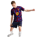 Nike FC Barcelona Home Men's T-Shirt Navy Blue and Burgundy II1667 621