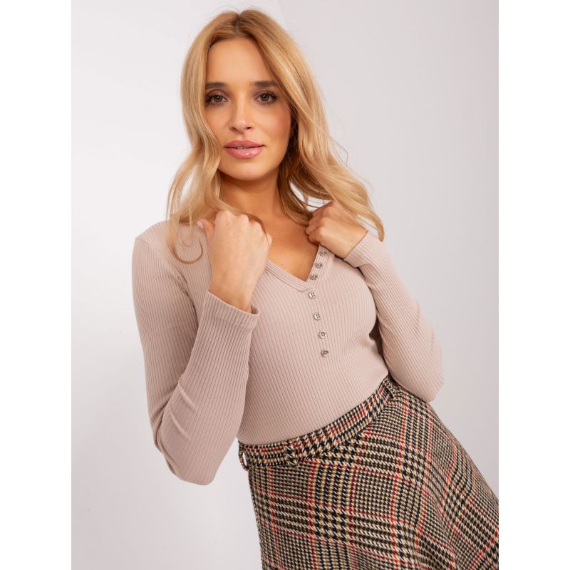 Beige striped blouse BASIC FEEL GOOD (RV-BZ-9209.36P) In preparation Your Sports Performance
