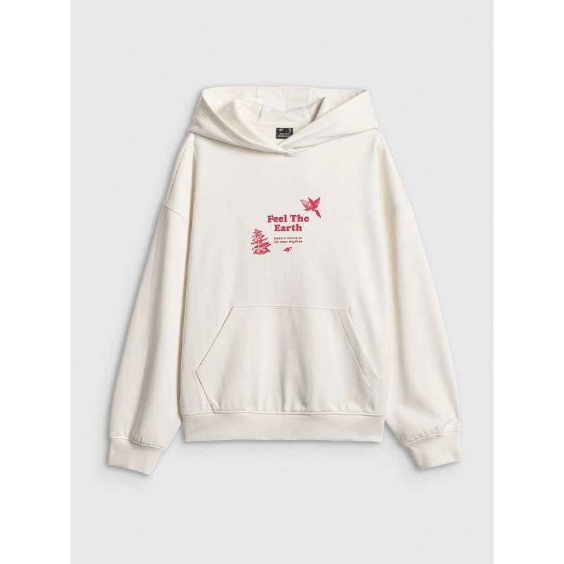 Women's loose sweatshirt with hood 4F 4FRSS26TSWSF2836-11S 4f