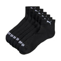 Puma Cushioned Quarter Socks 3 Pack Black 938581 01