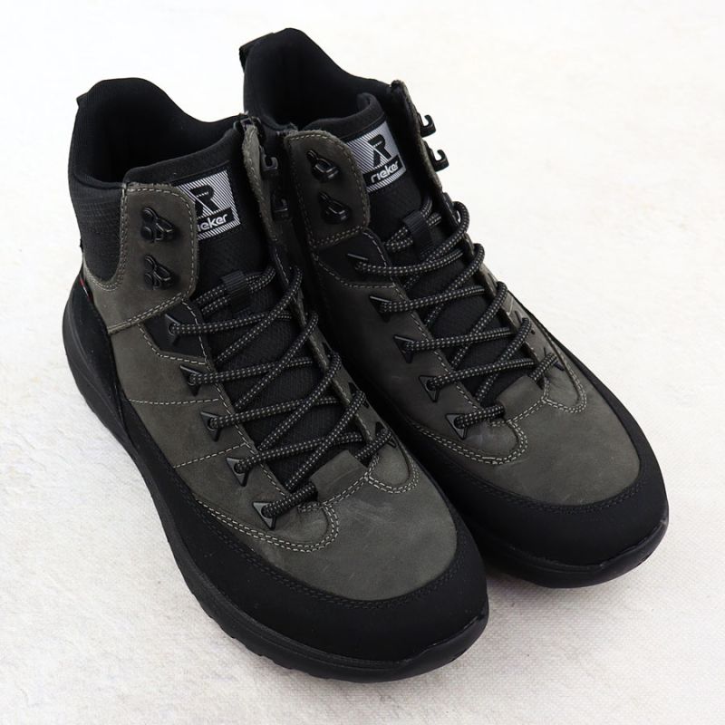 Men's leather waterproof boots gray Rieker U0174-42 Footwear Your Sports Performance