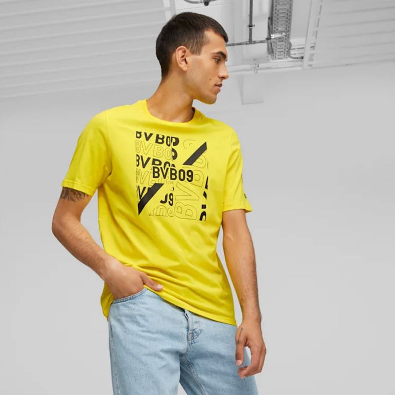 Puma Borussia Dortmund FtbCore Graphic Tee M 771857-01 Clothing/Football Puma