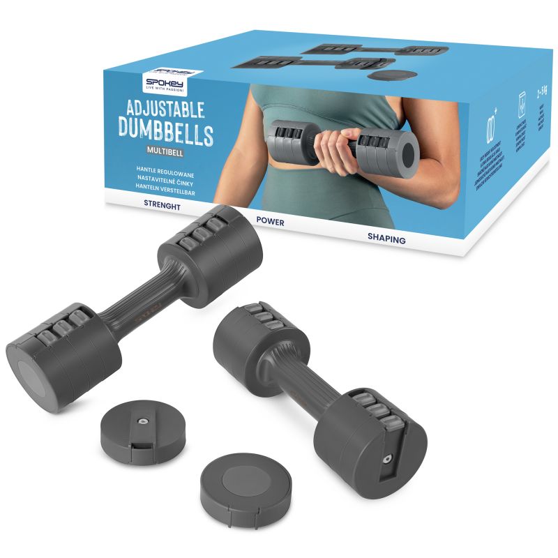 Adjustable dumbbells 2x 2.5 kg Spokey Multibell SPK-944195 Accessories/Training equipment Your Sports Performance