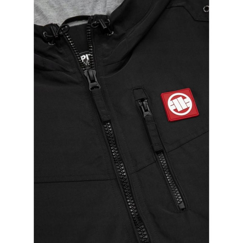 Pit Bull West Coast Cabrillo Summer Hooded Men's Spring Jacket Black - 5230139 Odzież/Odzież na co dzień Your Sports Performance