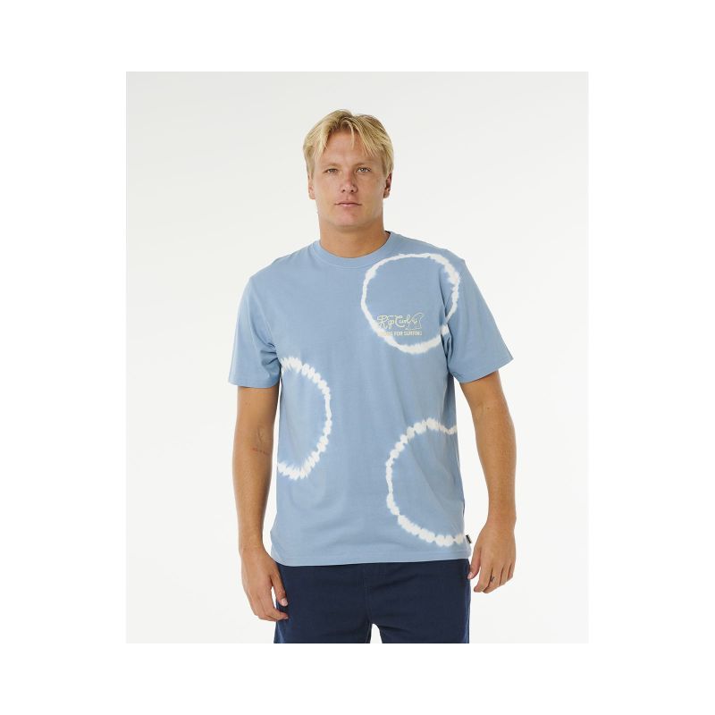 Men's RIP CURL Pacific Rinse Fin Tee Blue