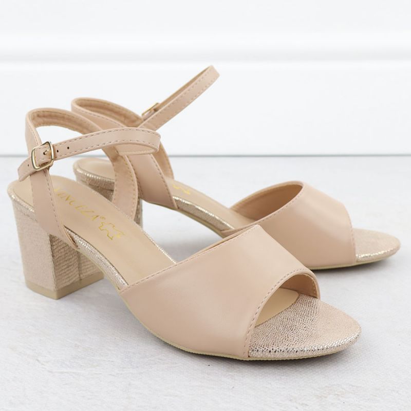 Women's beige high heel sandals Vinceza 20275 Footwear Your Sports Performance