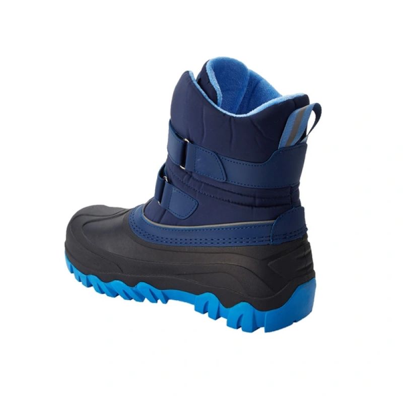 Lee Cooper Kids’ Winter Boots, Navy Snow Boots, Warm-Lined, with Velcro Fastening