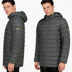 Geographical Norway men's jacket AMIGOMAP LONG HOOD DB DGREY MEN 233 DARK GRAY (WZ5086H/GN-GRIS FONCÉ) Geographical Norway