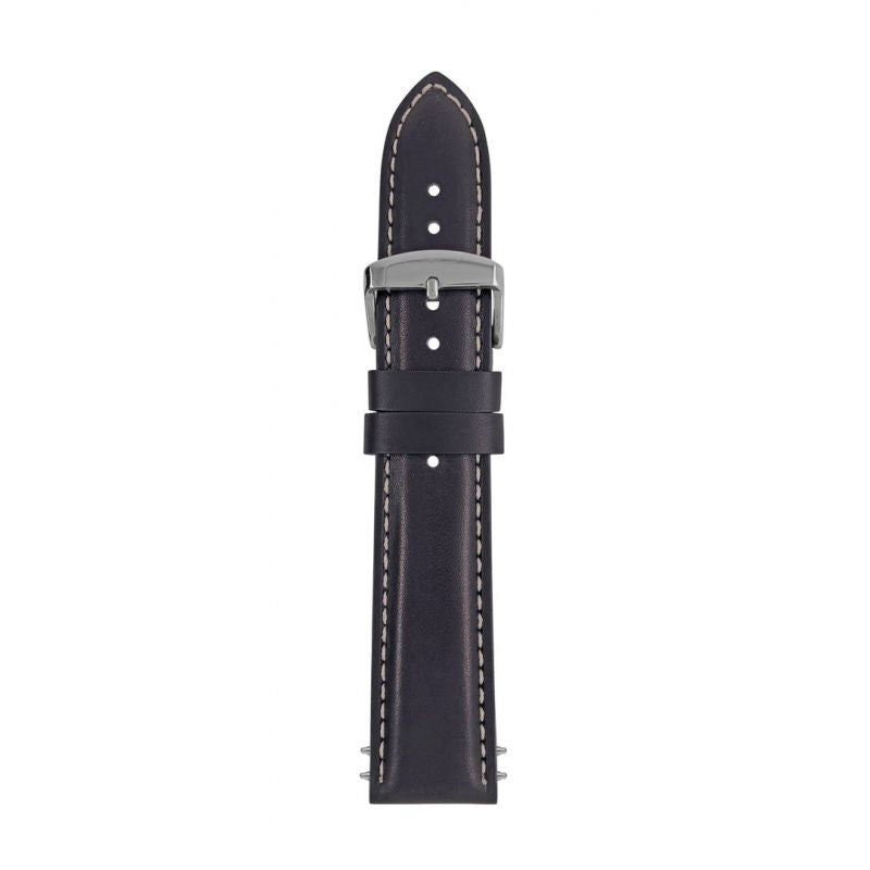 Zeppelin black leather strap, 22 mm Akcesoria sportowe i turystyczne/Zegarki sportowe Your Sports Performance