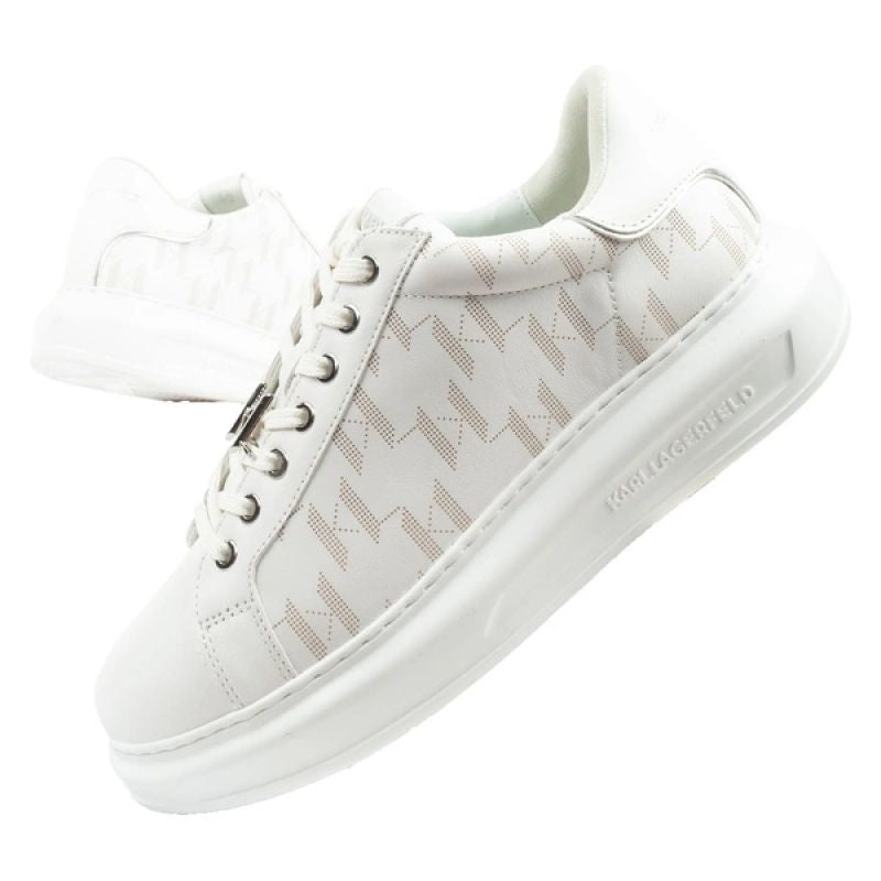 Karl Lagerfeld Kapri men's shoes sneakers natural leather white In preparation Your Sports Performance