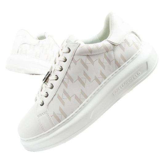 Karl Lagerfeld Kapri men's shoes sneakers natural leather white In preparation Your Sports Performance