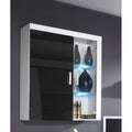 SAMBA hanging display cabinet (Unit 4) white/black gloss Bufety i witryny/Bufety i witryny na drewnianej podstawie Your Sports Performance