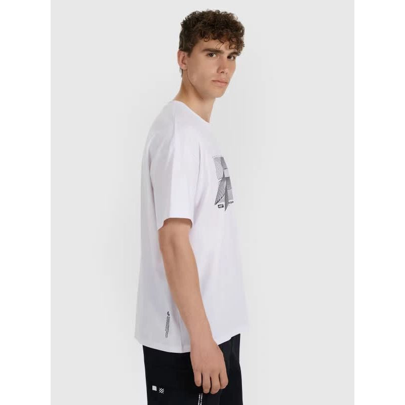 Men's regular printed T-shirt 4F 4FRAW25TTSHM3259-10S 4f