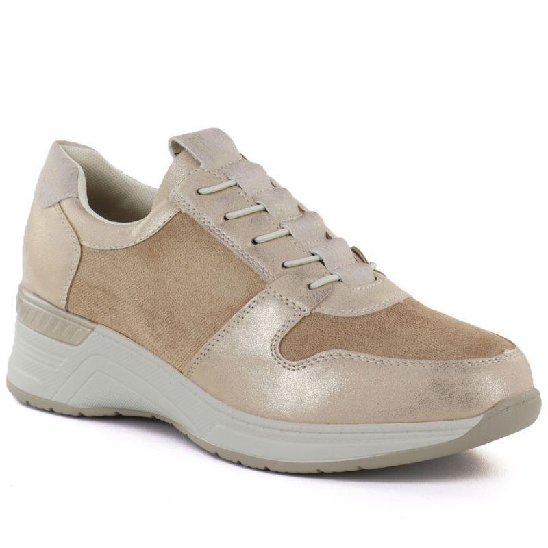 Women's sports shoes classic gold M.Daszyński MR24129 M. Daszyński