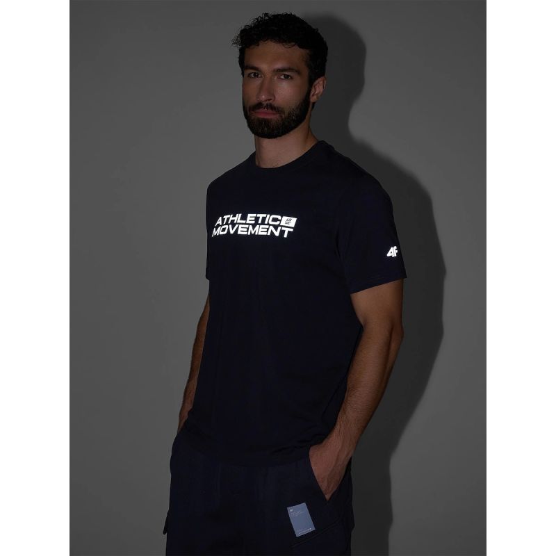 Men's regular printed T-shirt 4F 4FRAW25TTSHM3384-22S 4f