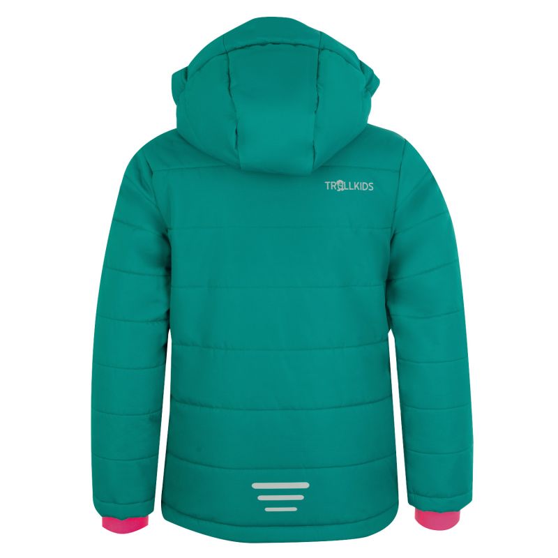Trollkids Kids Hemsedal Snow Jacket XT winter ski jacket with hood green (513-312) In preparation Your Sports Performance