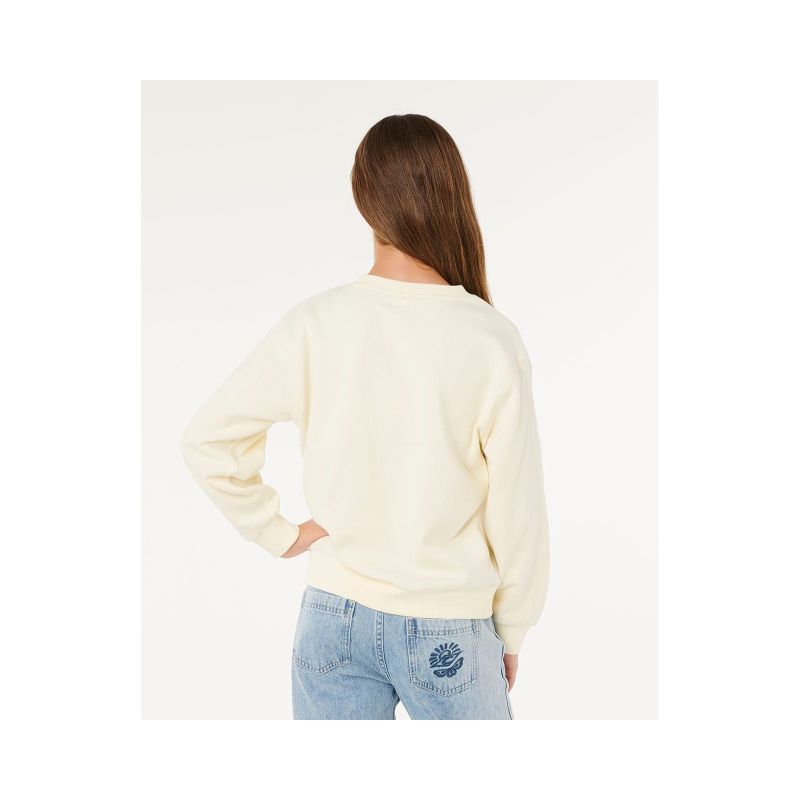 RIP CURL Sunshine Squad Crew-Girl Sweatshirt White