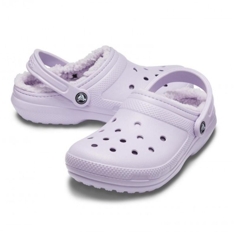Crocs Classic Lined Clog Lavender Purple Flip-Flops - 203591-50P Obuwie/Klapki Your Sports Performance