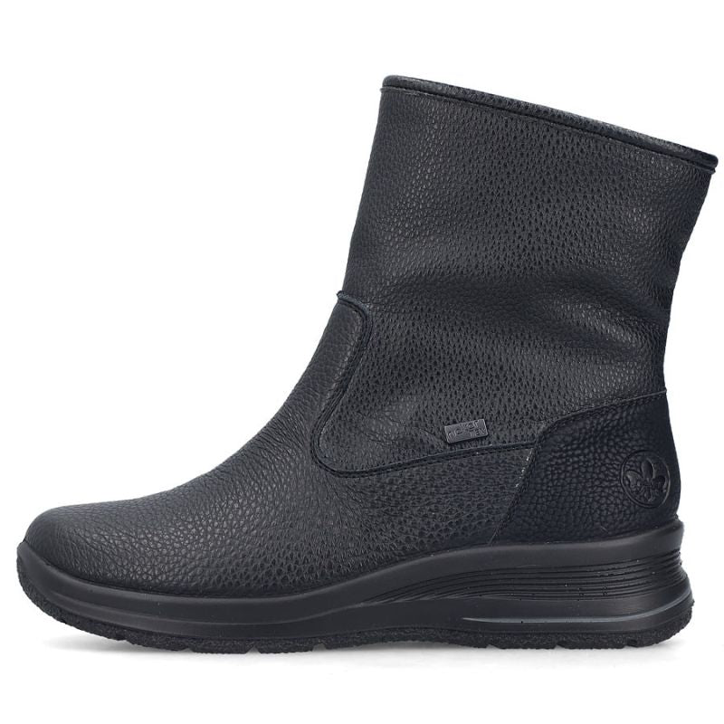 Rieker L7760-00 women's waterproof black ankle boots