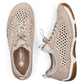 Women's comfortable openwork shoes, beige, Rieker 55960-60 Rieker