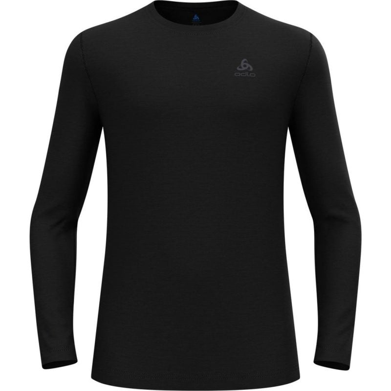 ODLO Men's Merino 160 BL Top Crew Neck L/S Size L Black Odzież militarna/Bielizna termoaktywna Your Sports Performance