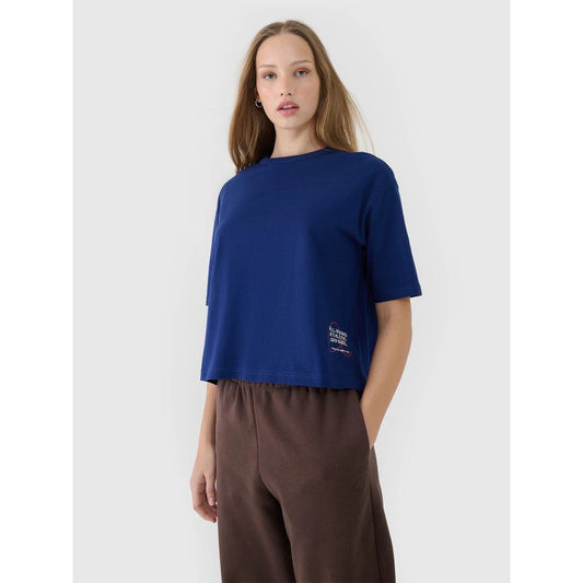 Women's oversize printed T-shirt 4F 4FWSS25TTSHF1971-30S *Kategoria tymczasowa Your Sports Performance