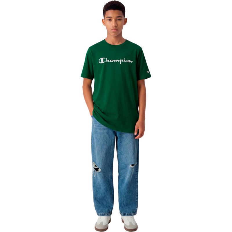 Champion SS Tee Kids T-Shirt Green 307322 GS559