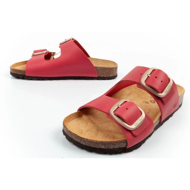 Bio Bio Women's slippers, profiled flip-flops, natural leather Your Sports Performance