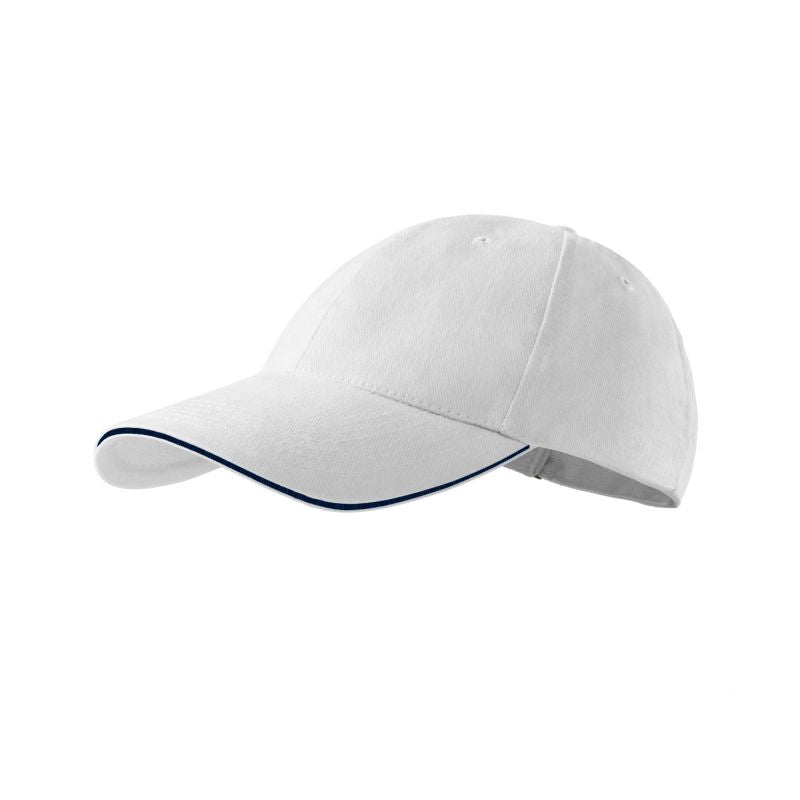 Unisex Sandwich Cap 6P (White) Clothing/Multisport/Malfini Your Sports Performance